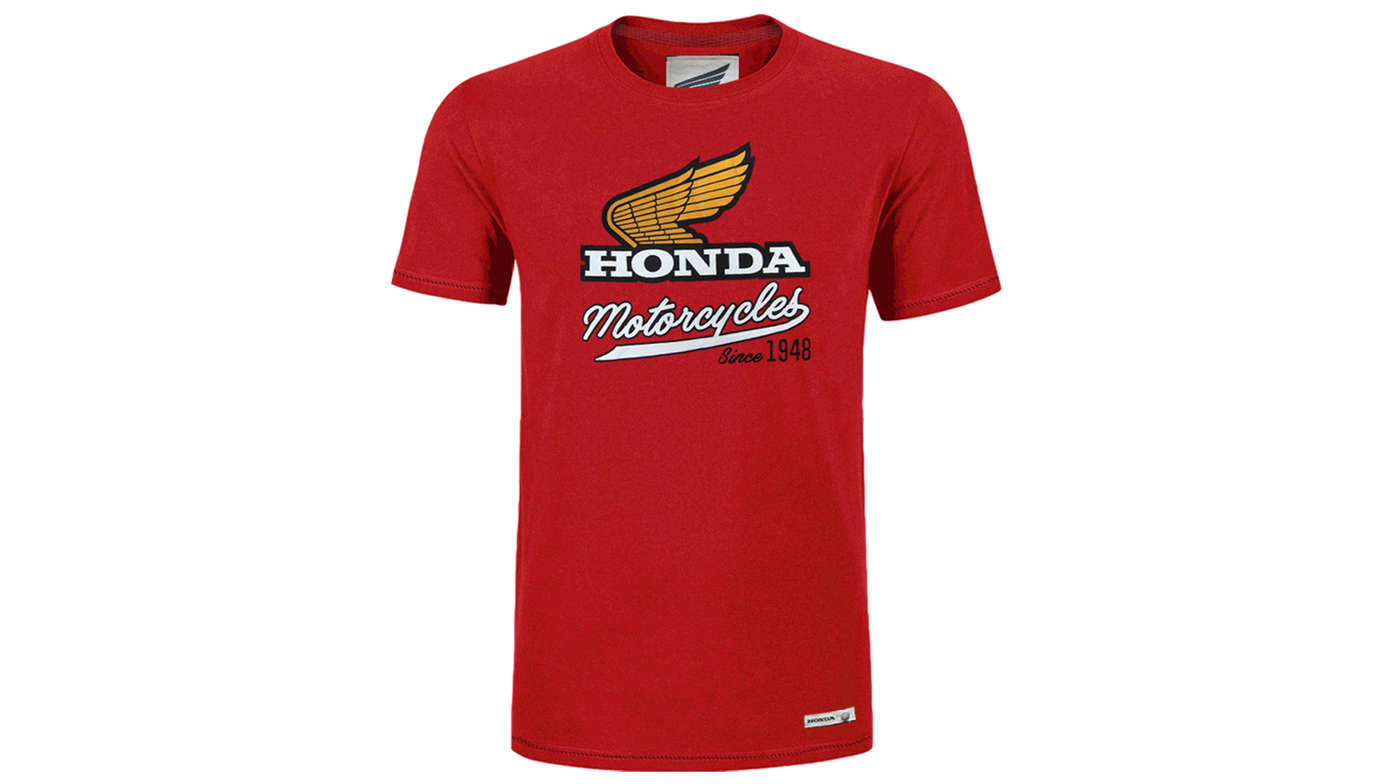 La t-shirt rossa vintage Honda  