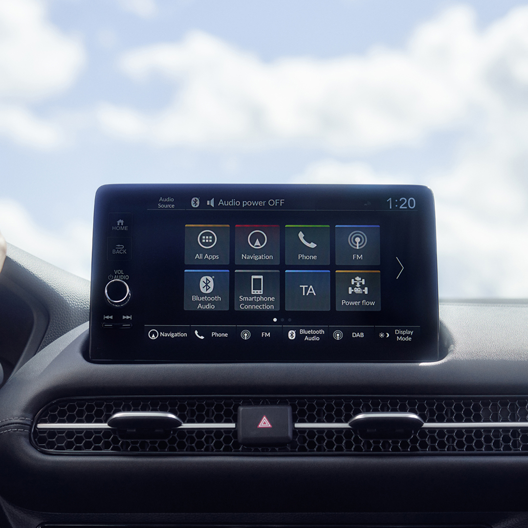 Sistema di infotainment di ZR-V sulla plancia