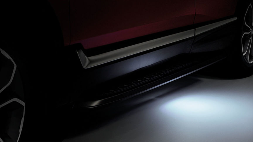 Primo piano delle luci da pozzanghera di Honda CR-V Hybrid.