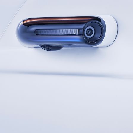 Primo piano del logo Honda e.