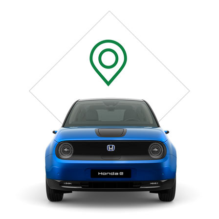 Primo piano della Honda e.