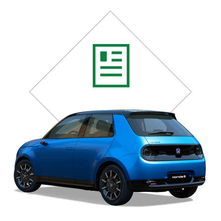 Primo piano del logo Honda.