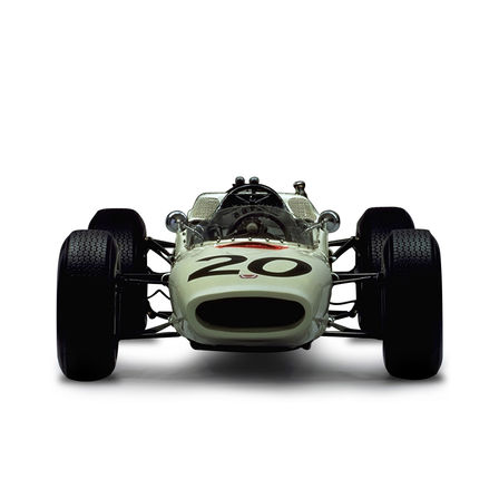 Vista anteriore di un'auto Honda da Formula 1.