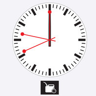 Immagine del quadrante di un orologio.