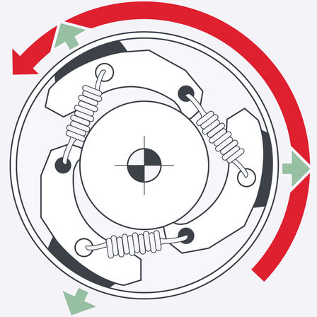 Tagliasiepi Honda, schema del motore.