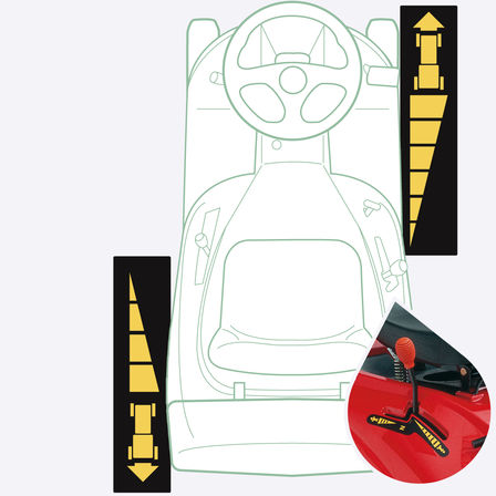Schema del trattorino, dettaglio sul limite di velocit&agrave; variabile.
