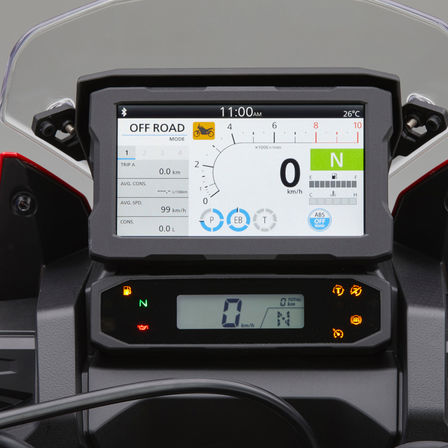 Honda Africa Twin, zoom sul display TFT Apple CarPlay®