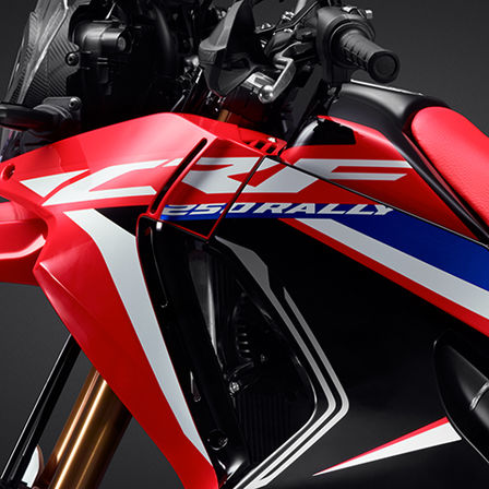 CRF250 Rally ingrandimento su panello laterale