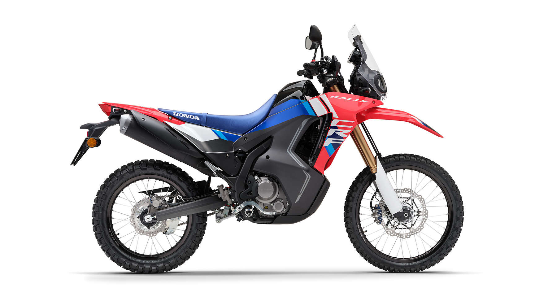 Vista laterale del CRF300 Rally
