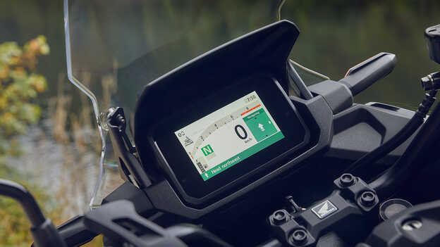 Primo piano di un nuovo display TFT da 5 pollici.