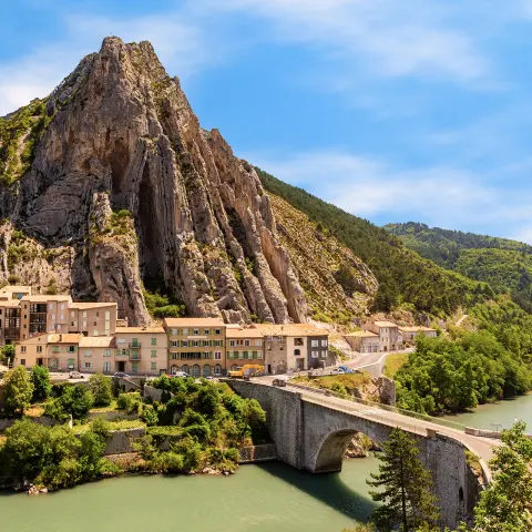 Sisteron in Provenza, antica città di Francia