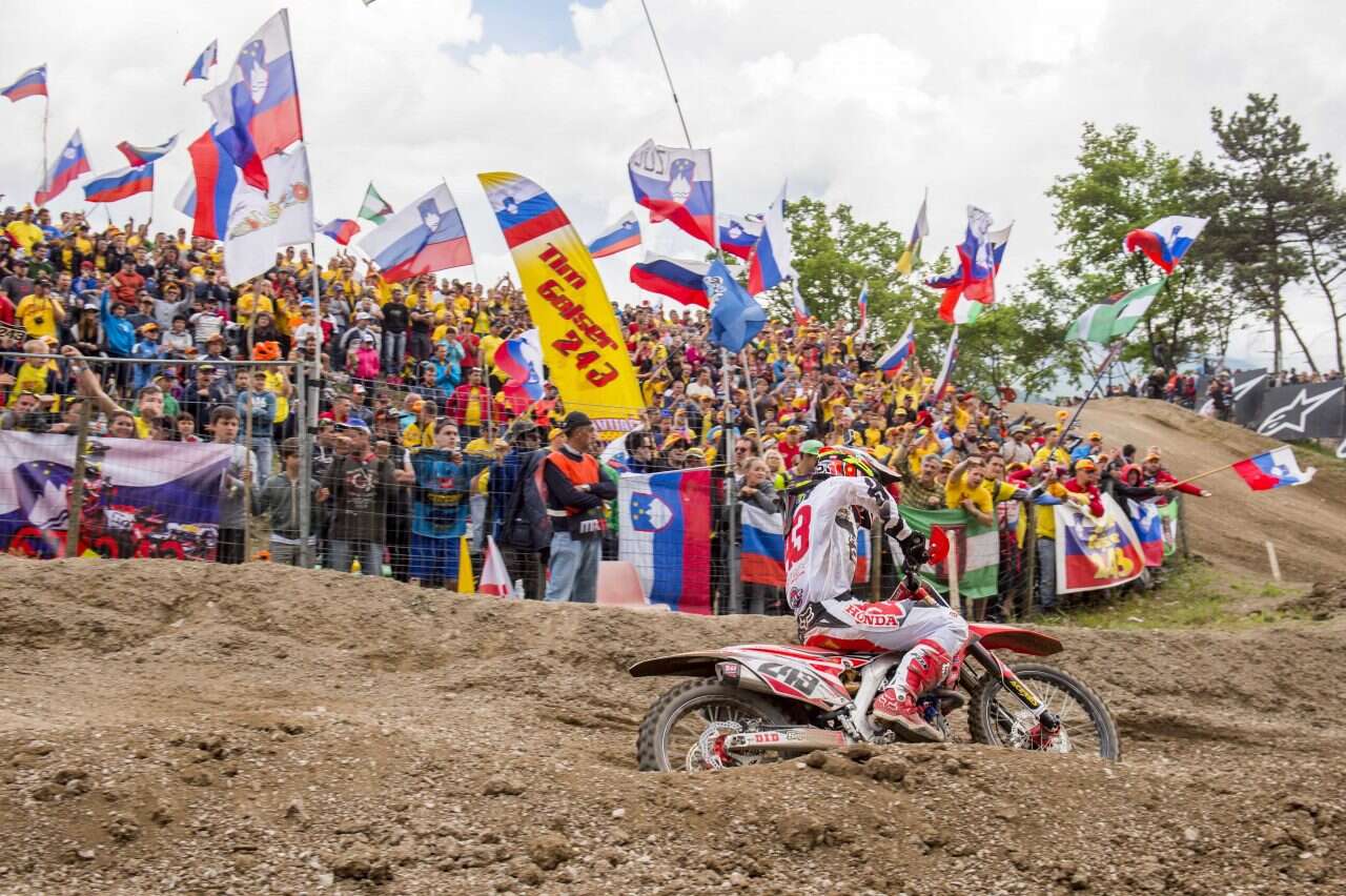 Tim Gajser durante una corsa