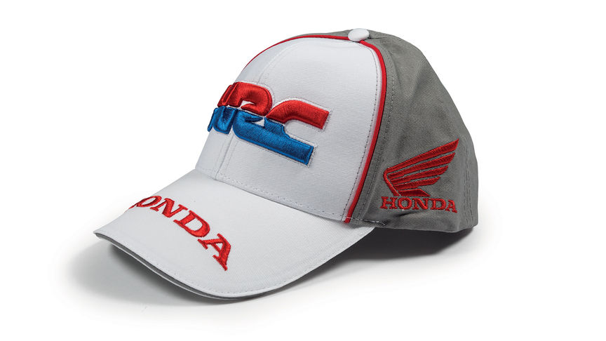 Cappellino con i colori del team Honda HRC.
