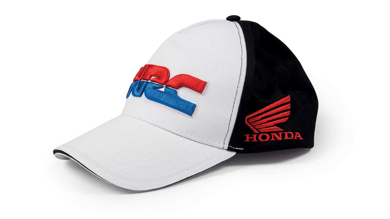 Cappellino con i colori e il logo del team HRC.