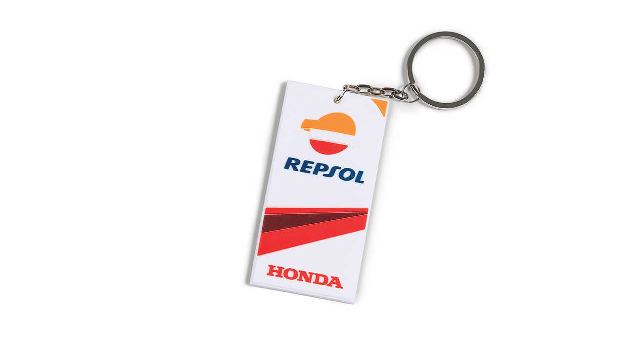 Portachiavi con i colori del team MotoGP Honda Repsol.