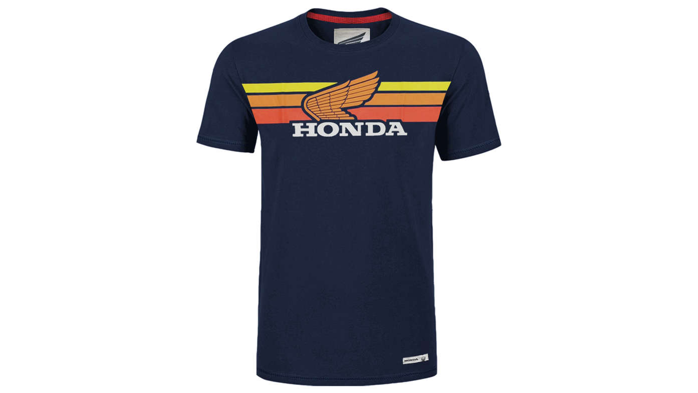La t-shirt vintage Honda in blu navy.