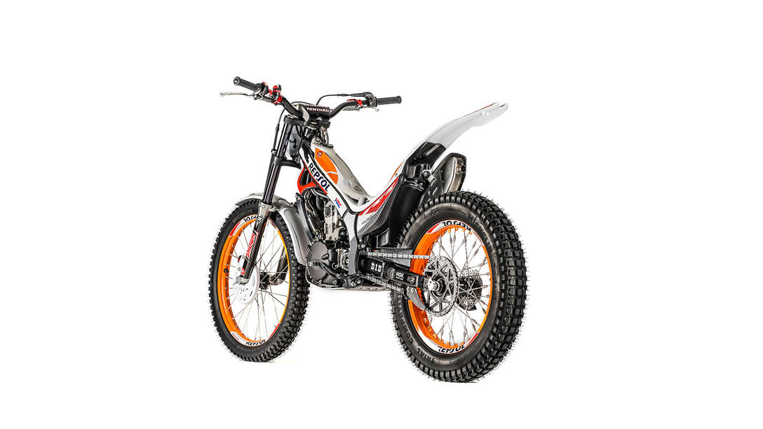 Honda Montesa Cota 4RT 301RR Race Replica vista laterale a tre quarti