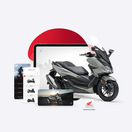 Visualizzazione app Honda Forza 350.