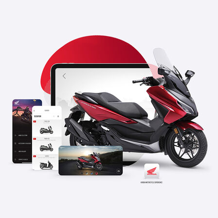App Honda Motorcycles Experience con Forza 350