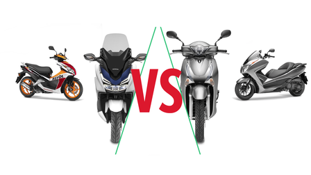 Combinazione di scooter Honda.