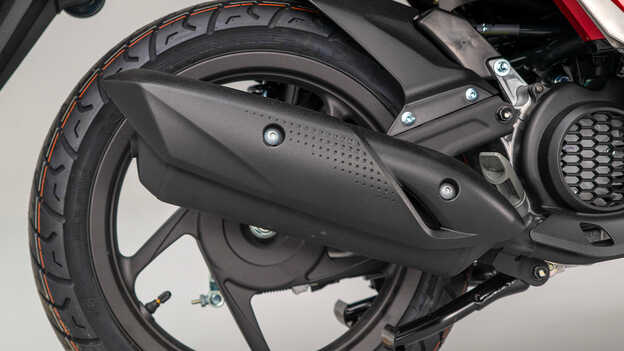 Telaio leggero in acciaio e cerchi sportivi del Vision 110