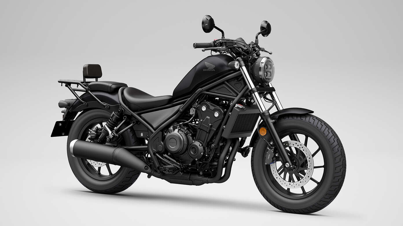 Honda CMX500 Rebel con Comfort Pack.