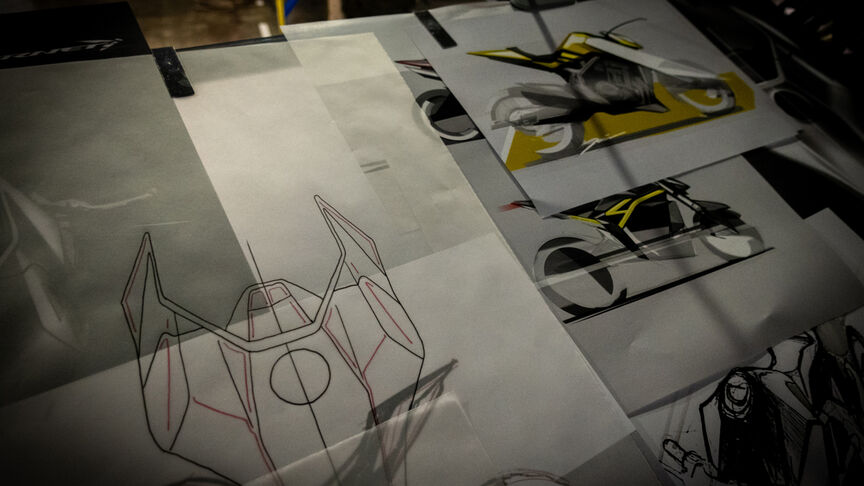 Sketches della Honda Hornet Concept