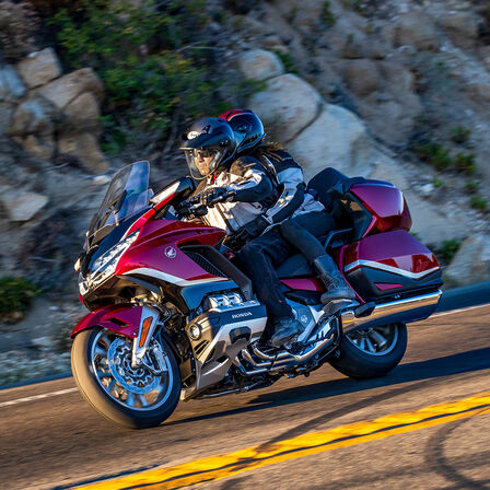 Scatto dinamico della Gold Wing Tour