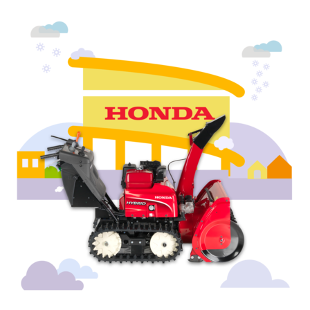 Illustrazione del concessionario di spazzaneve.