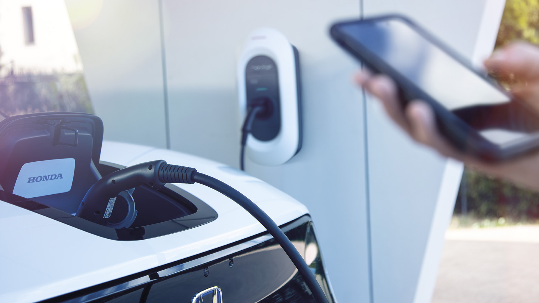2020 Honda e Mode 3 durante la ricarica