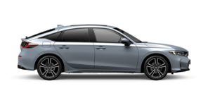 Honda Civic ibrida vista di profilo