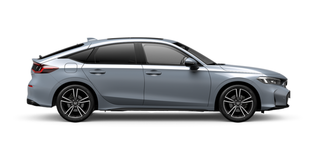 Honda Civic ibrida vista di profilo