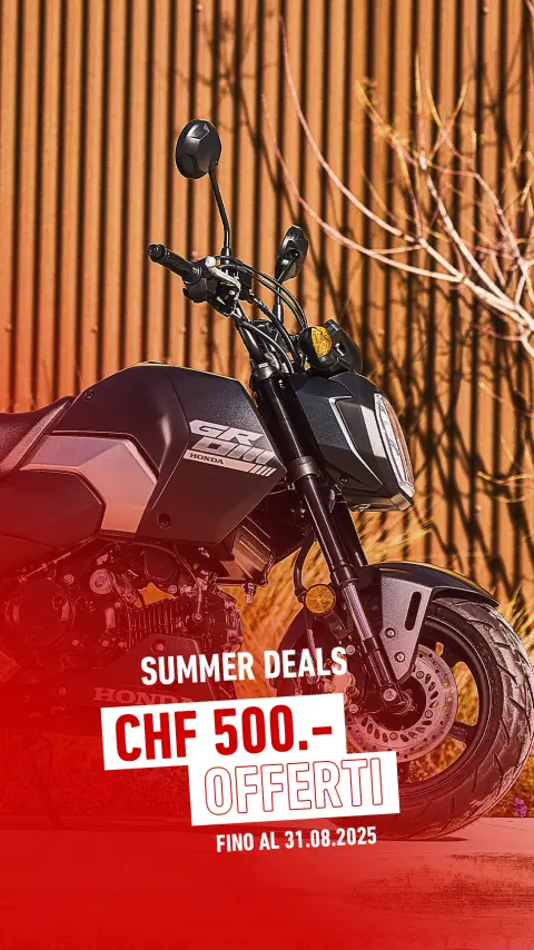 Motociclisti su MSX125 Grom in viaggio insieme