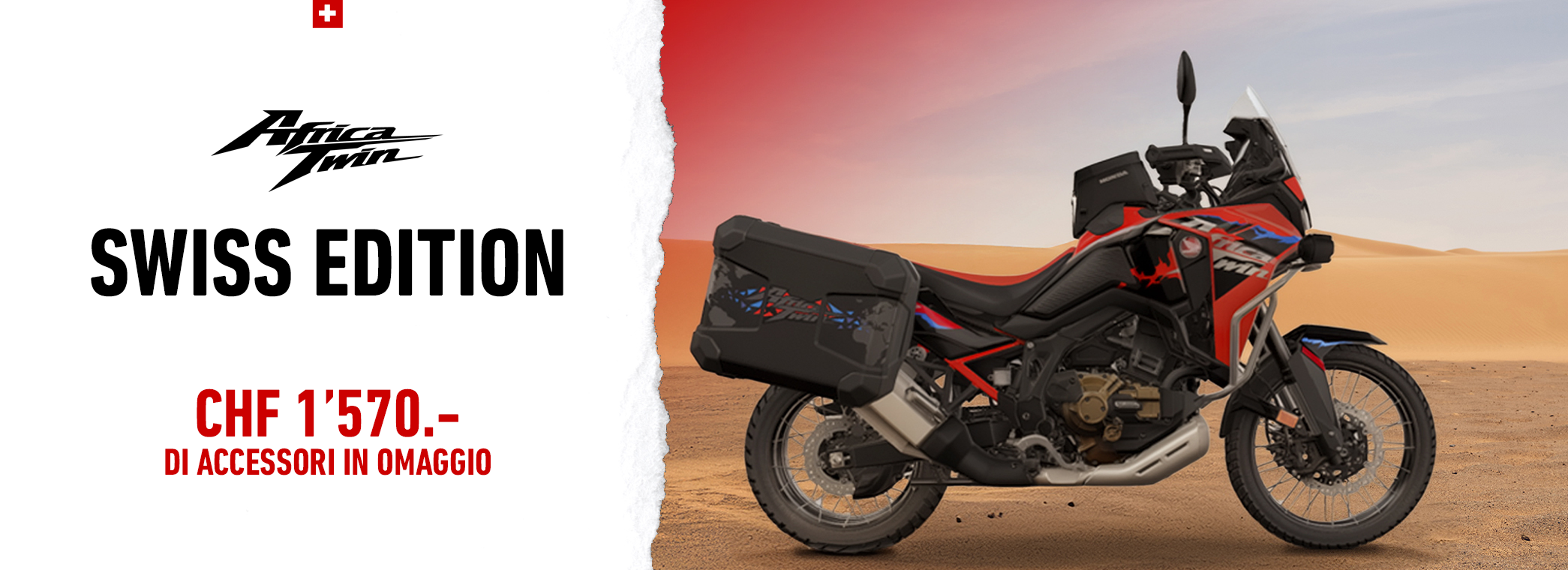 africa twin swiss edition con vantaggio cliente di 1570.-